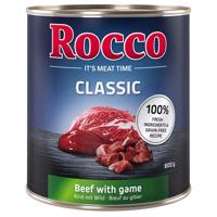 Rocco Classic konzervy, 24 x 800 g  za skvělou cenu - Hovězí se zvěřinou