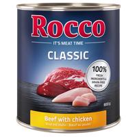 Rocco Classic Mix 24 x 800 g - hovězí s kuřecím