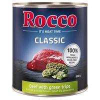 Rocco Classic Mix 24 x 800 g - hovězí se zeleným bachorem