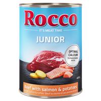 Rocco Junior 6 x 400 g za akční cenu - hovězí s lososem a bramborami