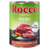 Rocco Menu 24 x 400 g - Hovězí, jehněčí, zelenina  & rýže