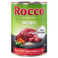 Rocco Menu 24 x 400 g - Hovězí, zelenina & rýže