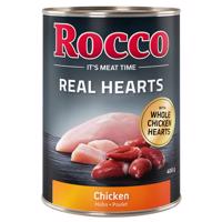Rocco Real Hearts 6 x 400 g - kuřecí s celými kuřecími srdci