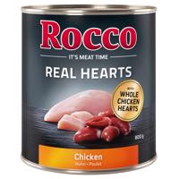 Rocco Real Hearts 6 x 800 g - kuřecí s celými kuřecími srdci