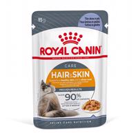 Royal Canin Hair & Skin Care - jako doplněk: kapsičky 12 x 85 g Royal Canin Hair&Skin v želé