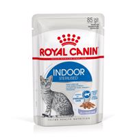 Royal Canin Indoor - jako doplněk: mokré krmivo 12 x 85 g Royal Canin Indoor Sterilised v želé