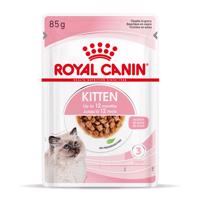 Royal Canin Kitten - jako doplněk: mokré krmivo 12 x 85 g Royal Canin Kitten v omáčce