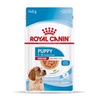 Royal Canin Medium Puppy - jako doplněk: mokré krmivo 20 x 140 g Royal Canin Medium Puppy
