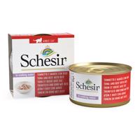 Schesir 1 x 70 g / 75 g / 85 g - Natural s rýží: 85 g tuňák a hovězí