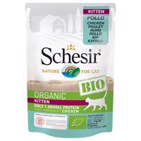 Schesir Bio Pouch 24 x 85 g - kitten bio kuřecí