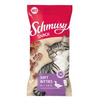 Schmusy Snack Soft Bitties s kachním masem 16 × 60 g