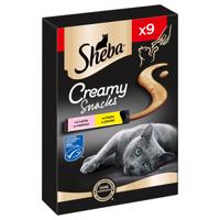 Sheba Creamy Snacks - Kuřecí a losos (63 x 12 g)