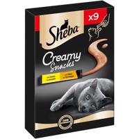SHEBA® Creamy Snacks kuřecí maso se sýrem 18×12 g