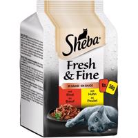 Sheba Fresh & Fine v omáčce s hovězím a kuřecím masem 36 × 50 g