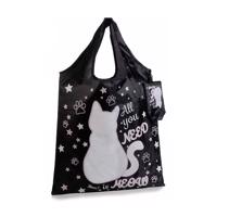 Skládací taška s kočkou - 3 varianty Barva: černá