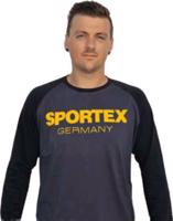 Sportex Tričko s dlouhým rukávem a logem - černé Variant: Velikost: M