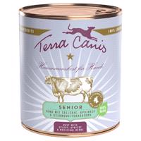 Terra Canis Senior bez obilnin 6 x 800 g - hovězí s celerem, meruňkami a bylinkami