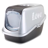 Toaleta pro kočky Savic Nestor Impression "Love" - černá/stříbrná - "Love"