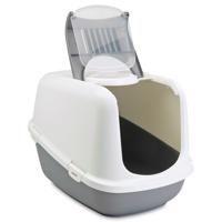 Toaleta pro kočky Savic Nestor XXL - Výhodná sada: Toaleta Savic Nestor XXL šedá/bílá + 2 x náhradní uhlíkový filtr + 6 ks Bag it up