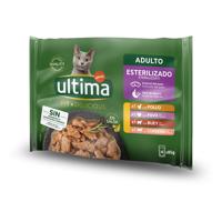Ultima Cat kapsičky, 48 x 85 g, 38 + 10 zdarma!  - Sterilised  masový výběr