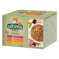 Ultima Cat kapsičky, 48 x 85 g, 38 + 10 zdarma!  - variace masa (hovězí, krůtí, kuřecí, drůbeží)