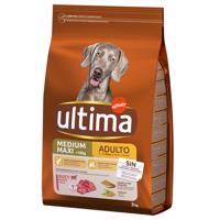 Ultima Medium / Maxi Adult hovězí pro psy - 3 kg