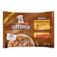Ultima Mini, 2 balení - 20 % sleva - Mini pro psy Adult kuřecí a hovězí (88 × 100 g)