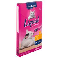 Vitakraft Cat Liquid-snack s kuřetem + taurin - 6 x 15 g