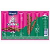 Vitakraft Cat Stick Classic snacky, 24 x 6 g, 20 + 4 zdarma!  - kachna a králík