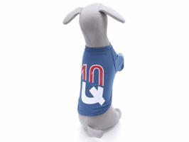 Vsepropejska Charles tričko s nápisem pro psa Barva: Modrá, Délka zad (cm): 35, Obvod hrudníku: 43 - 45 cm