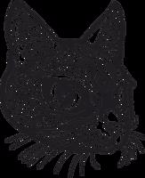 Vsepropejska Dřevěná mandala na zeď kočka 3 Rozměr (cm): 38 x 31, Dekor: Černá
