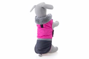 Vsepropejska Fogy stylová bunda pro psa Barva: Růžová, Délka zad (cm): 36, Obvod hrudníku: 56 - 64 cm