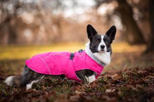 Vsepropejska Furila bunda pro psa s kožíškem Barva: Růžová, Délka zad (cm): 43, Obvod hrudníku: 58 - 68 cm