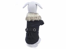 Vsepropejska Gaston zimní bunda pro psa Barva: Černá, Délka zad (cm): 20, Obvod hrudníku: 25 - 28 cm