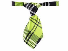 Vsepropejska Jespa zelená károvaná kravata pro psa