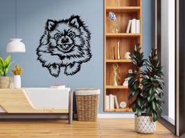 Vsepropejska Pomeranian dřevěná dekorace na zeď Rozměr (cm): 16 x 14, Typ: Pomeranian 1