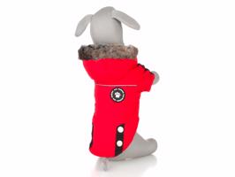 Vsepropejska Ronys zimní bunda pro psa Barva: Červená, Délka zad (cm): 39, Obvod hrudníku: 48 - 52 cm