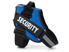 Vsepropejska Security modrý postroj pro psa | 51 – 115 cm Barva: Modrá, Obvod hrudníku: 56 - 73 cm