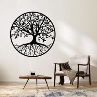 Vsepropejska Strom života 10 dekorace na zeď Rozměr (cm): 38 x 38, Dekor: Černá