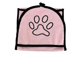 Vsepropejska Žanet ručník pro psa s kapsami Barva: Růžová, Rozměr (cm): 63 x 23