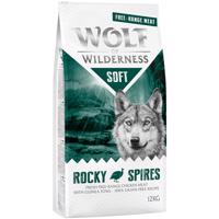 Výhodné balení: 2 x 12 kg Wolf of Wilderness Adult "Soft" - "Soft - Rocky Spires" - kuřecí z volného chovu s perličkou