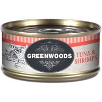 Výhodné balení: 24 x 70 g Greenwoods  Adult - tuňák & krevety