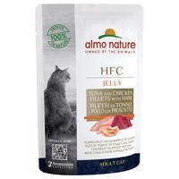 Výhodné balení: Almo Nature HFC Jelly kapsička 24 x 55 g  - tuňák, kuřecí a šunka