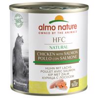 Výhodné balení Almo Nature HFC Natural 24 x 280 g - Kuře & losos