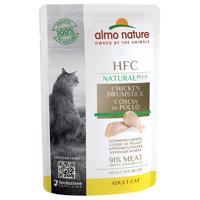 Výhodné balení Almo Nature HFC Natural Plus 24 x 55 g - kuřecí stehna