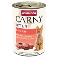 Výhodné balení Animonda Carny Kitten 24 x 400 g - hovězí a krůtí