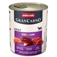 Výhodné balení Animonda GranCarno Original 2 x 6 ks (12 x 800 g) - hovězí & jehněčí