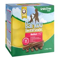 Výhodné balení Barkoo Dental Snacks 28 nebo 56 kusů – receptura bez obilovin - pro střední psy 56 ks (1,12 kg)