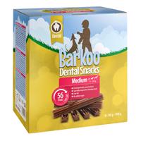 Výhodné balení Barkoo Dental Snacks - pro střední plemena (56 ks)