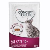 Výhodné balení Concept for Life 24 x 85 g - All Cats 10+ - v želé